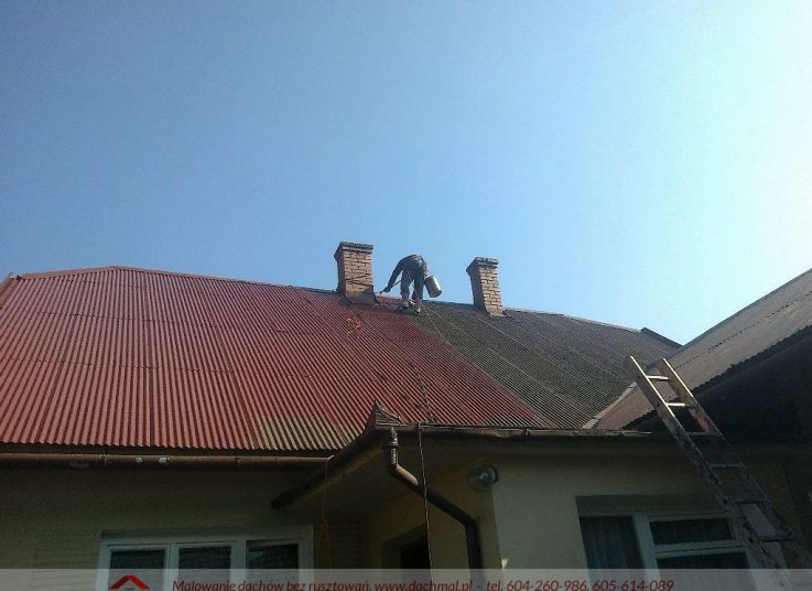 Malowanie dachu Tuchów