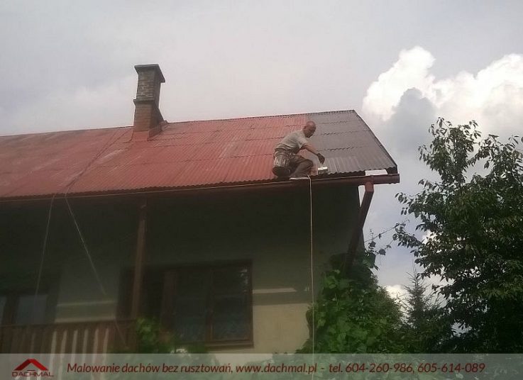 Malowanie dachu falistego Żory